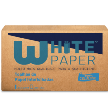 Papel Interfolha 2 Dobras White Paper 100% Celulose 20x21 c/ 1000